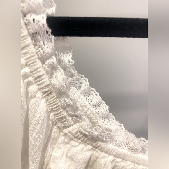 American Eagle Boho Short Sleeve Crop Blouse, Size L - Picture 2 of 8